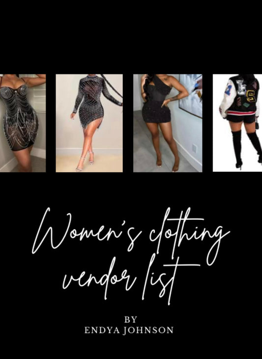 Women’s clothing vendor list